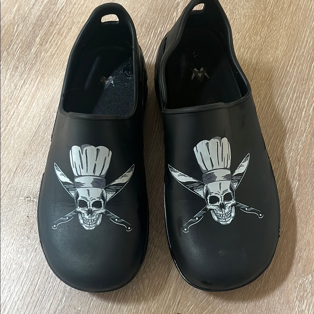 Black Skull Chef unisex Shoes